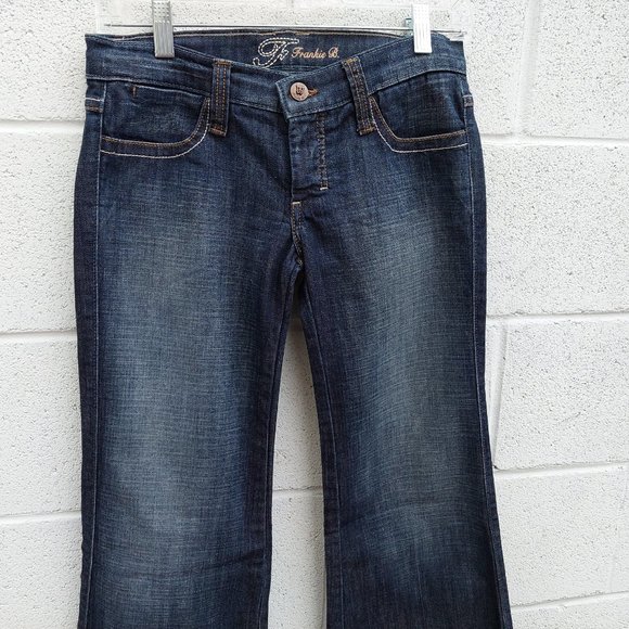 Frankie B. Flare Leg Low Rise Jeans 4 x 34 - Picture 5 of 6